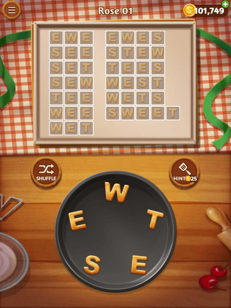 Word Cookies Rose 1