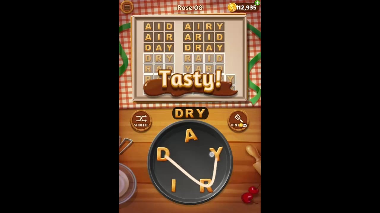Word Cookies Rose Pack Level 8 Answers