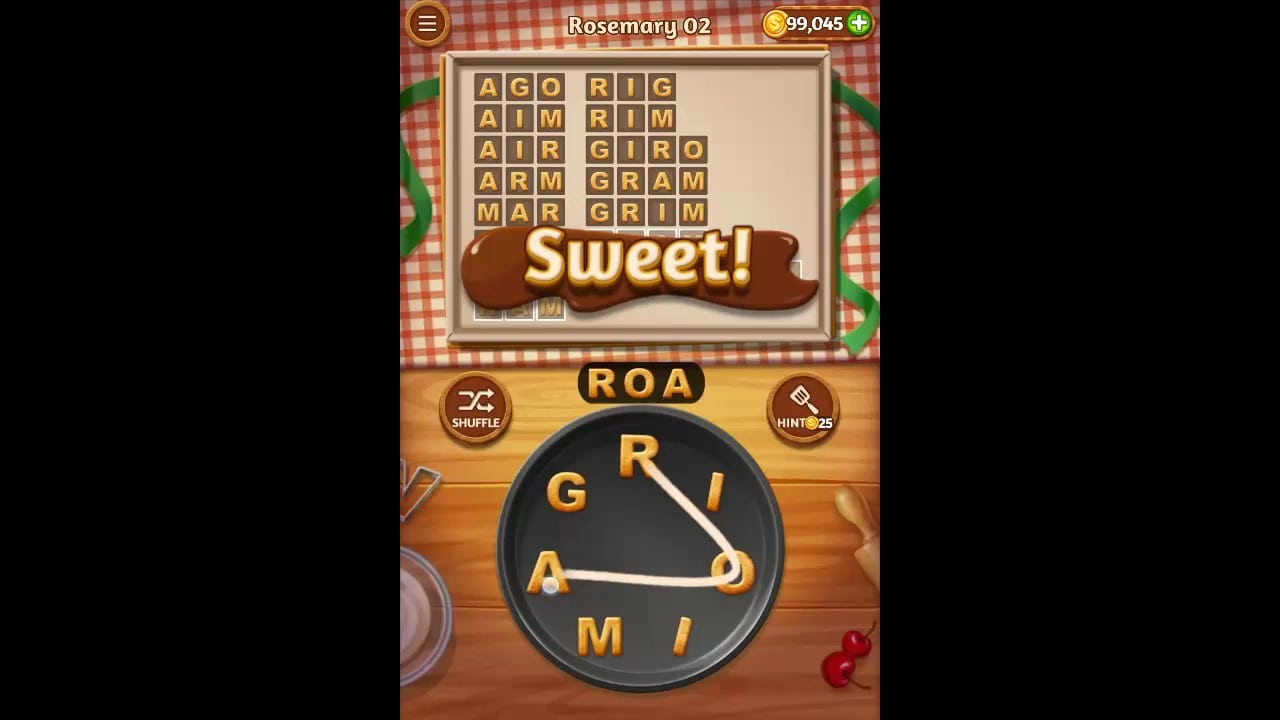 Word Cookies Rosemary Pack Level 2 Answers