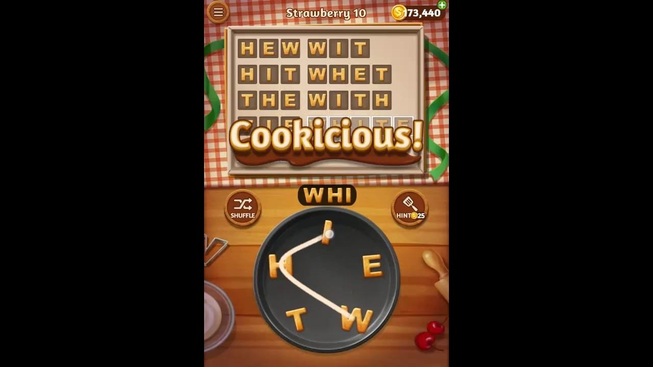 Word Cookies Strawberry Pack Level 10 Answers