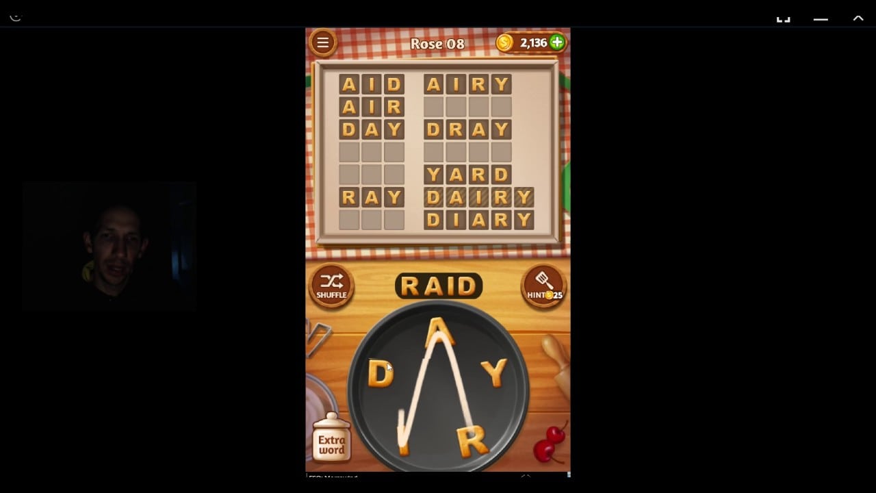 Word Cookies, Talented Chef, Rose Level 8