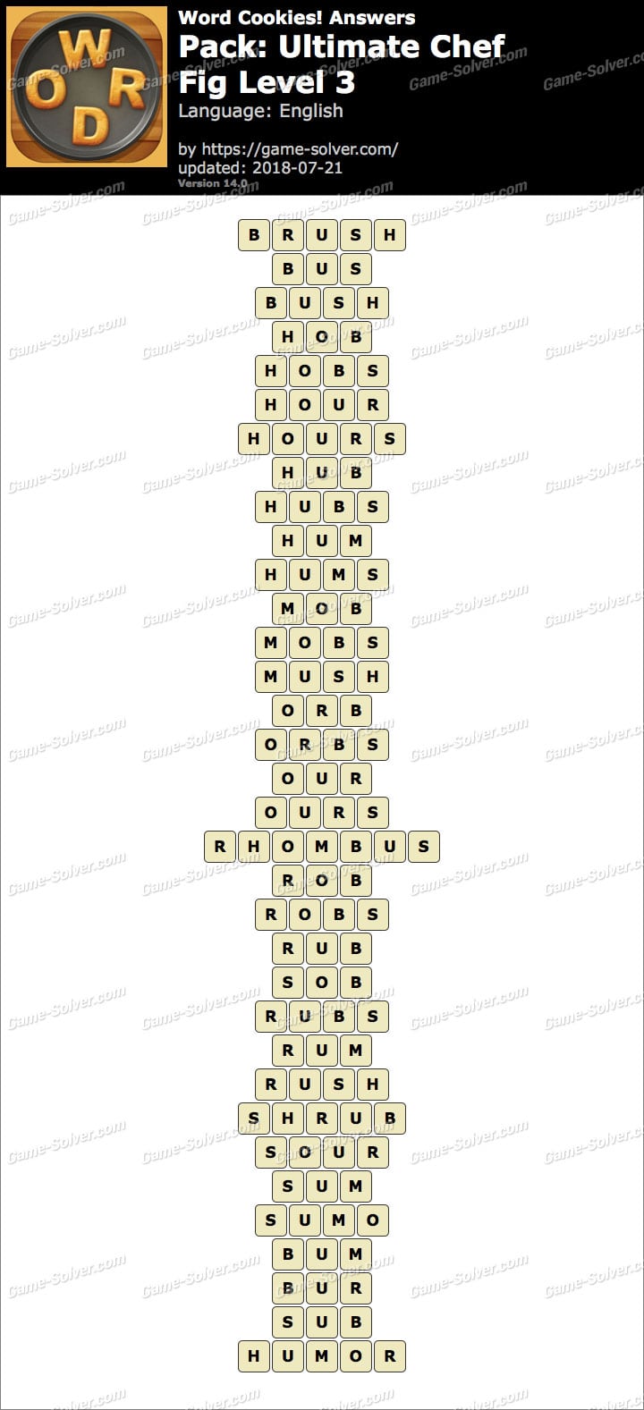 Word Cookies Ultimate Chef
