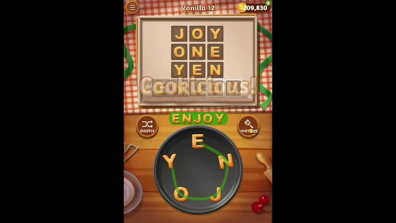 Word Cookies Vanilla Pack Level 12 Answers