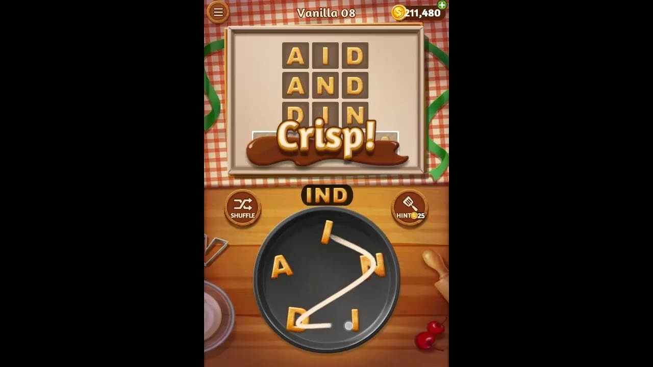 Word Cookies Vanilla Pack Level 8 Answers
