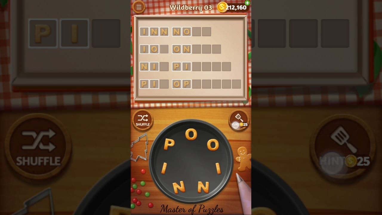 Word Cookies Wildberry Level 3 Celebrity Chef Solved