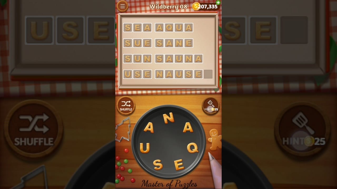 Word Cookies Wildberry Level 8 Celebrity Chef Solved