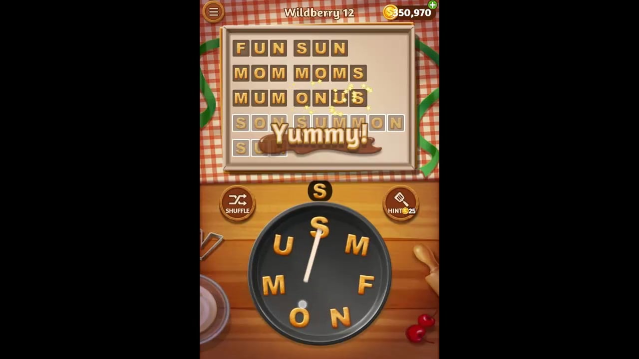Word Cookies Wildberry Pack Level 12 Answers