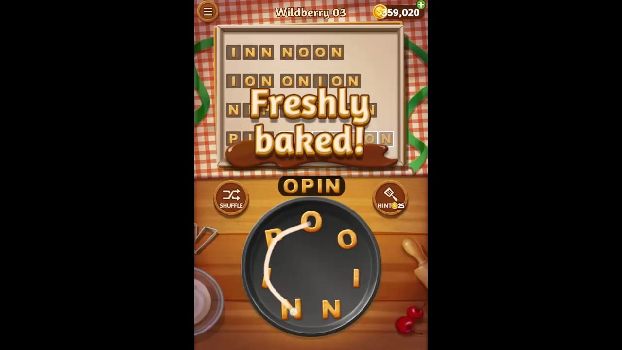 Word Cookies Wildberry Pack Level 3 Answers