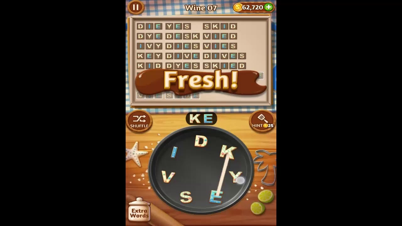 Word Cookies Wine Pack Level 7 Answers