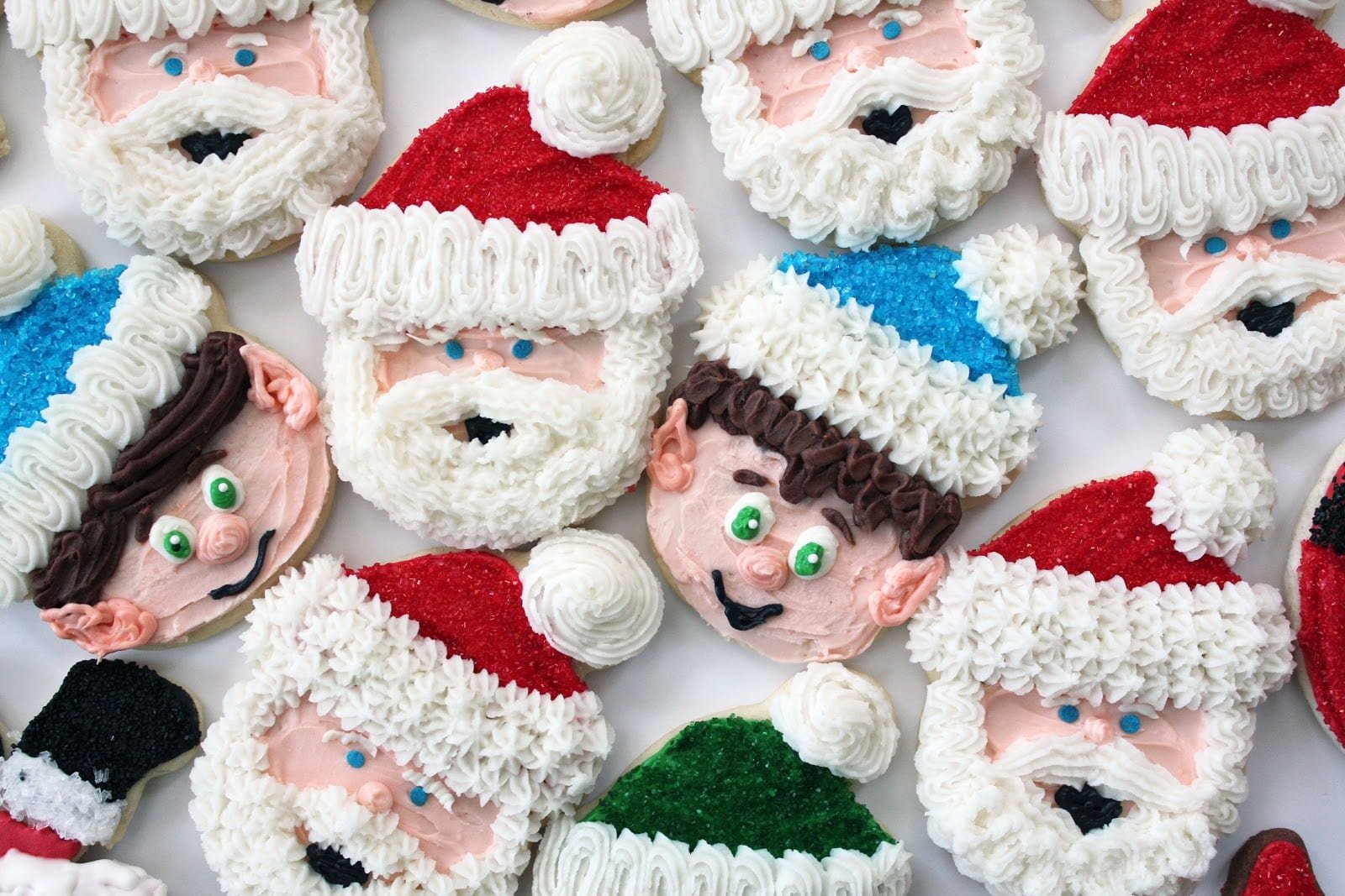 Worth Pinning  Santa & Elf Sugar Cookies