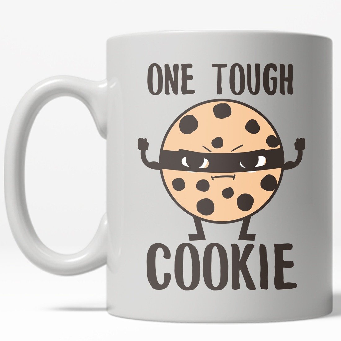 Crazy Dog Tshirts  One Tough Cookie Mug Funny Snacks Chocolate