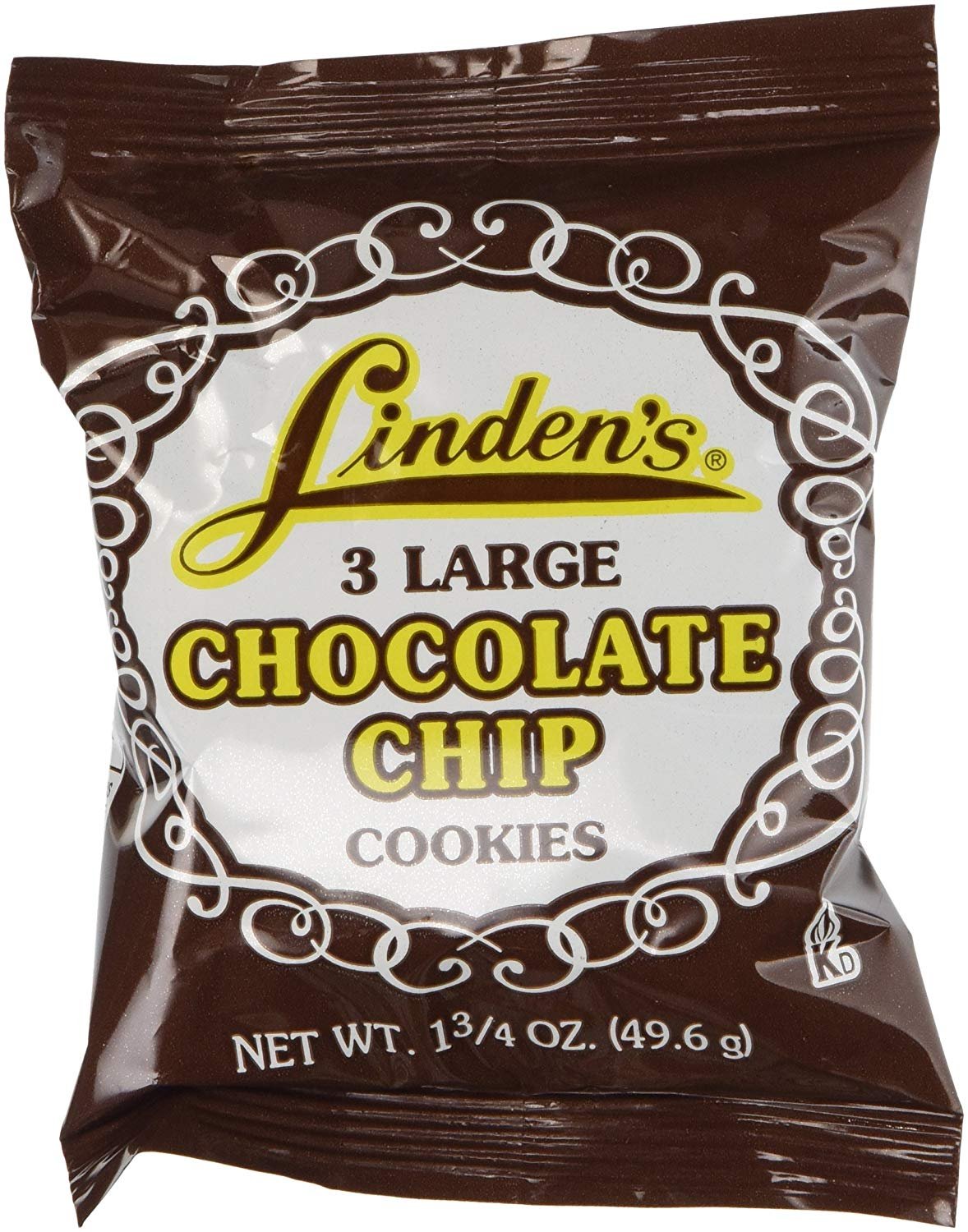 Amazon Com  Linden's Chocolate Chip Cookies, 3 Cookies Per Pack