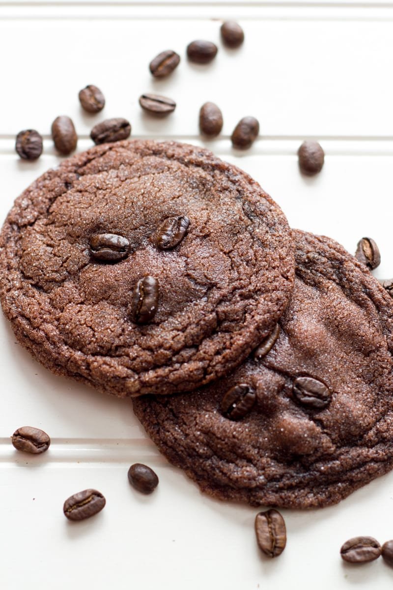 Chewy Double Chocolate Espresso Cookies