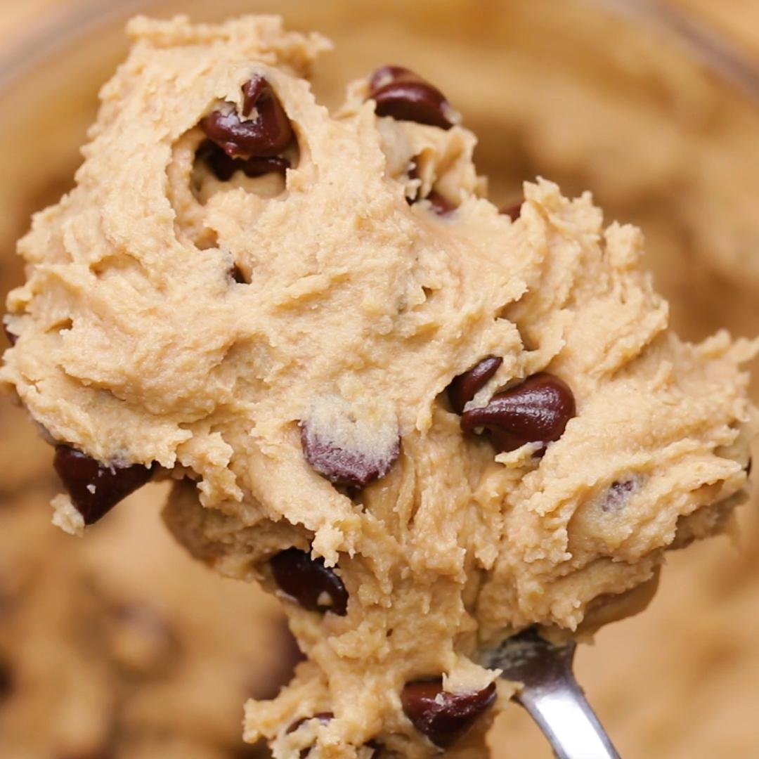 Chocolate Chip Chickpea Cookie Dough Recipe By Tasty