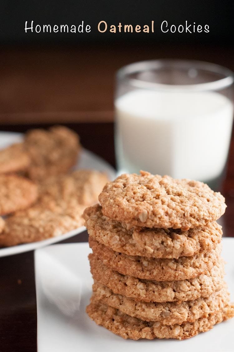 Easy Homemade Quaker Oats Oatmeal Cookies