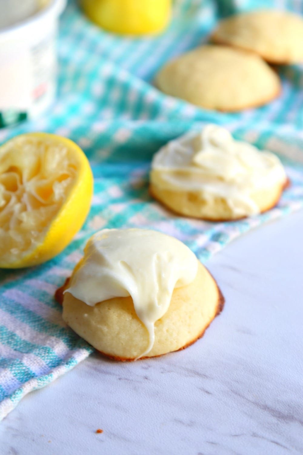 Lemon Ricotta Cookies With Lemon Cream Cheese Frosting