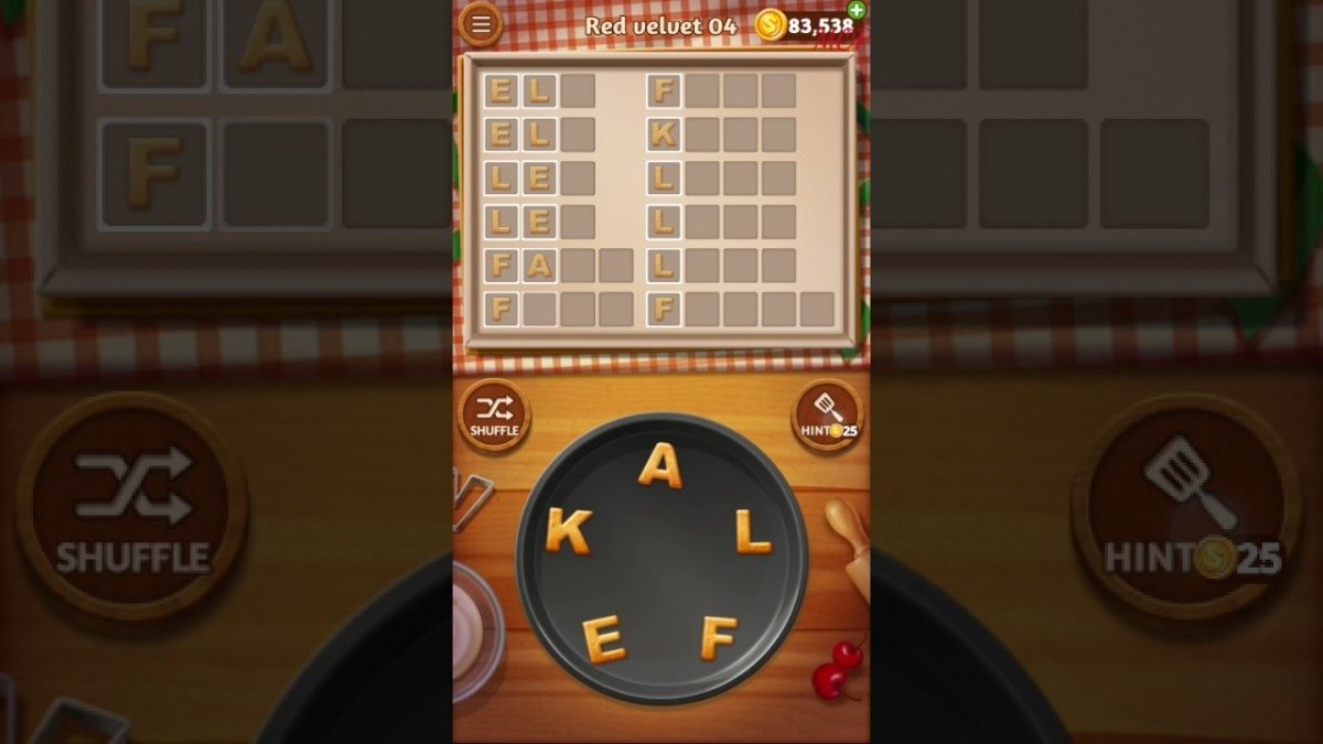 Word Cookies Red Velvet Level 4 Talented Chef Solved