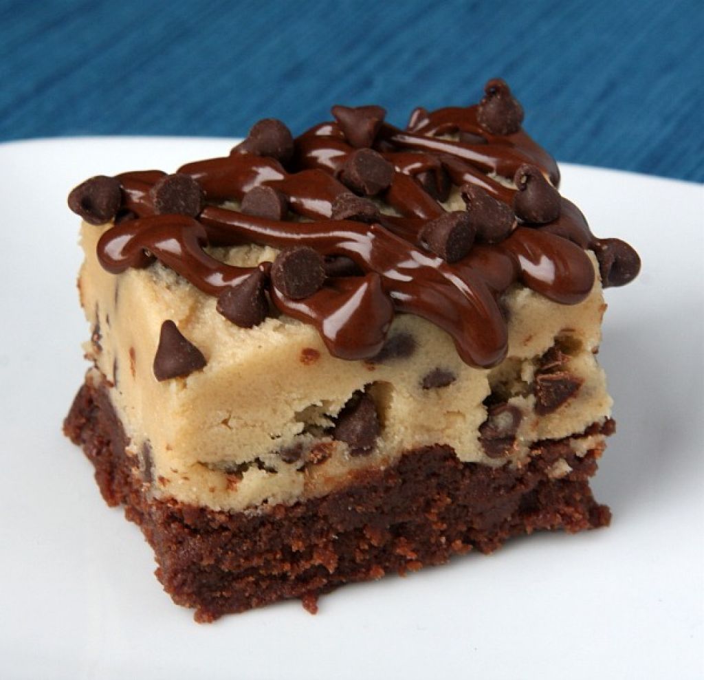 Chocolate Chip Cookie Dough Brownies Recipe In Comments