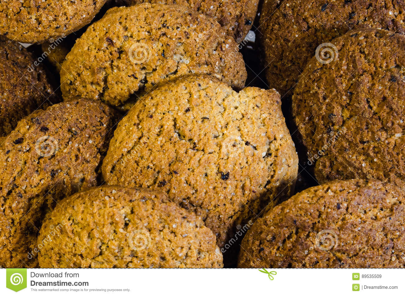 Oatmeal Cookies Stock Image  Image Of Baked, Isolated