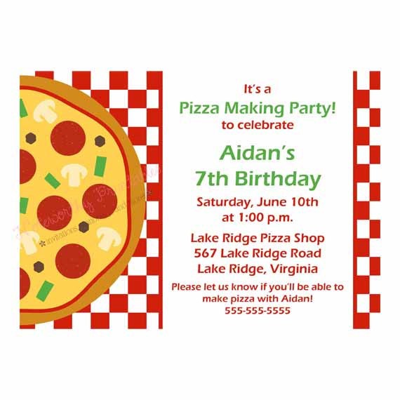 Best Pizza Party Invitations Free