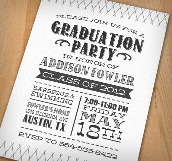 Stunnin Awesome Graduation Party Invitation Ideas