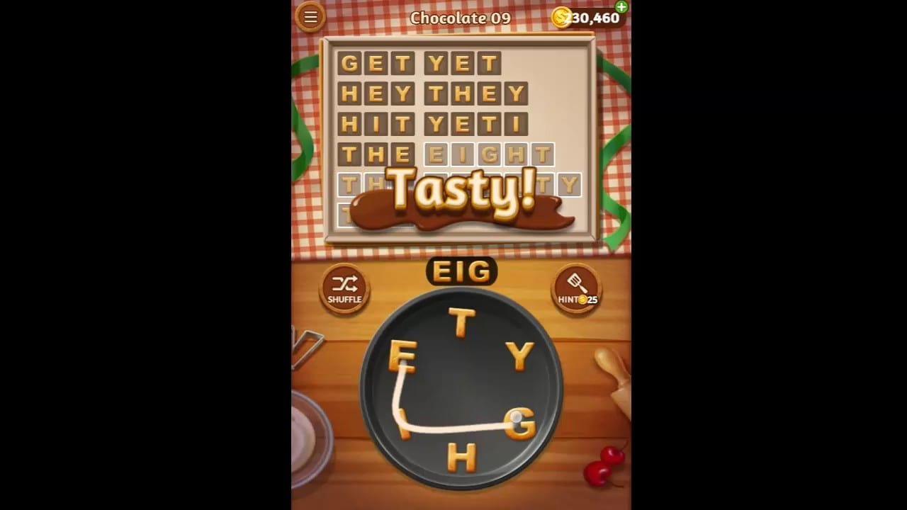 Word Cookies Chocolate Pack Level 9 Answers