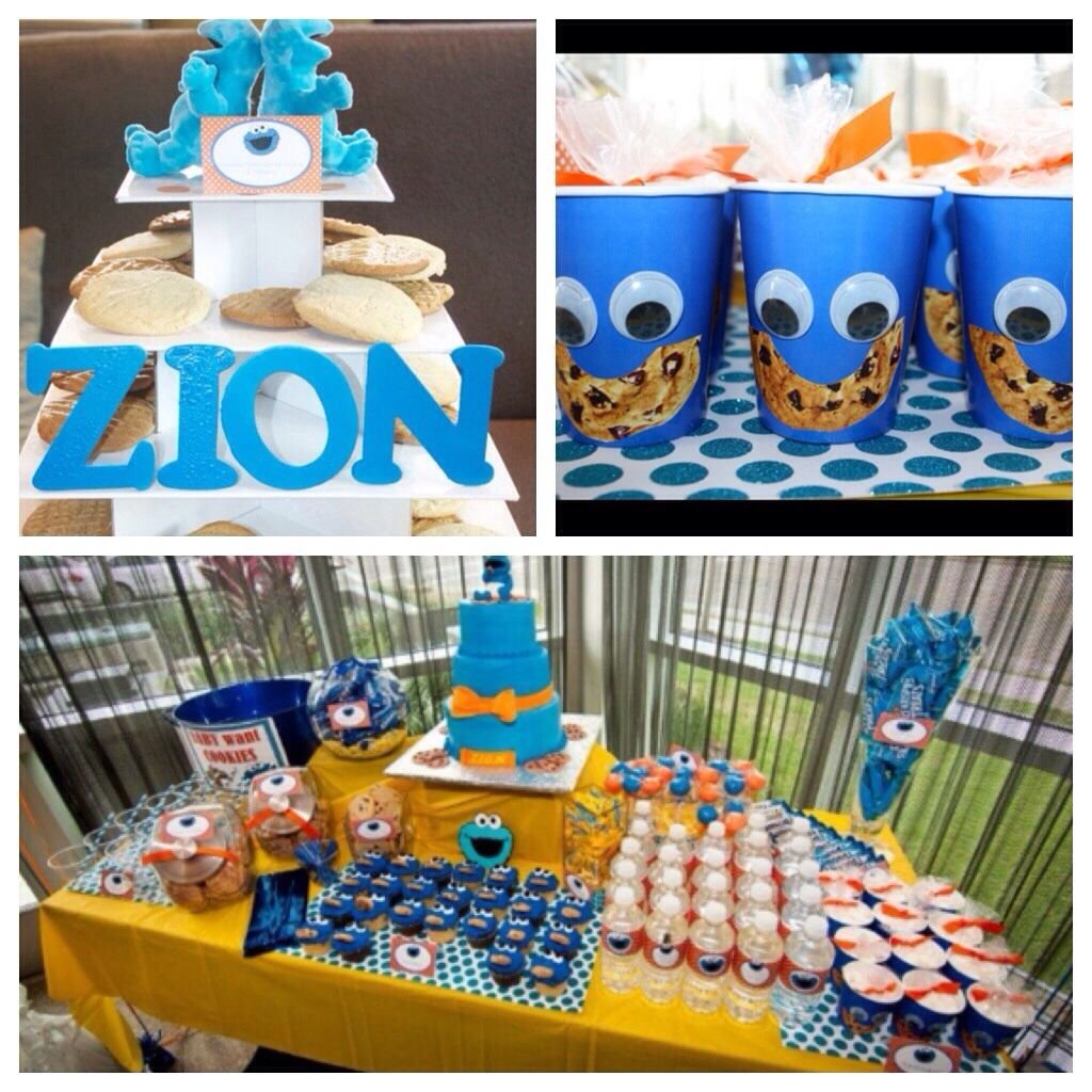 Cookie Monster Baby Shower Or Birthday