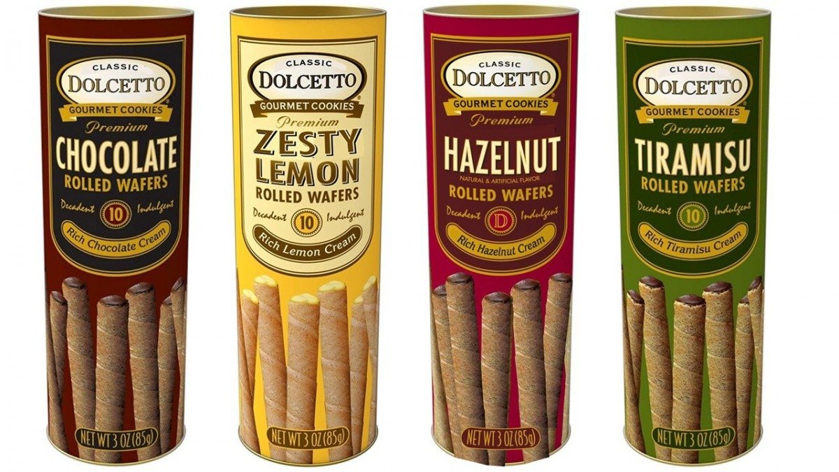 Dolcetto Premium Cream Filled Rolled Wafers Gourmet Cookies 4