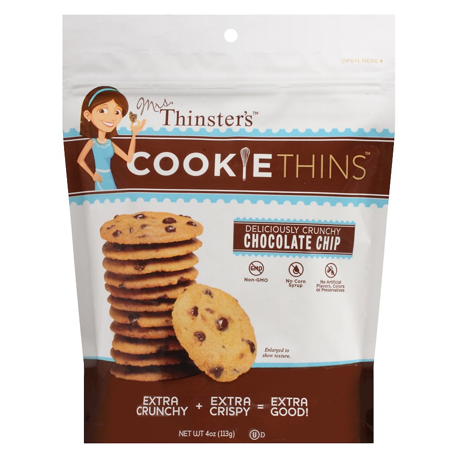 Mrs  Thinsters Cookie Thins Chocolate Chip