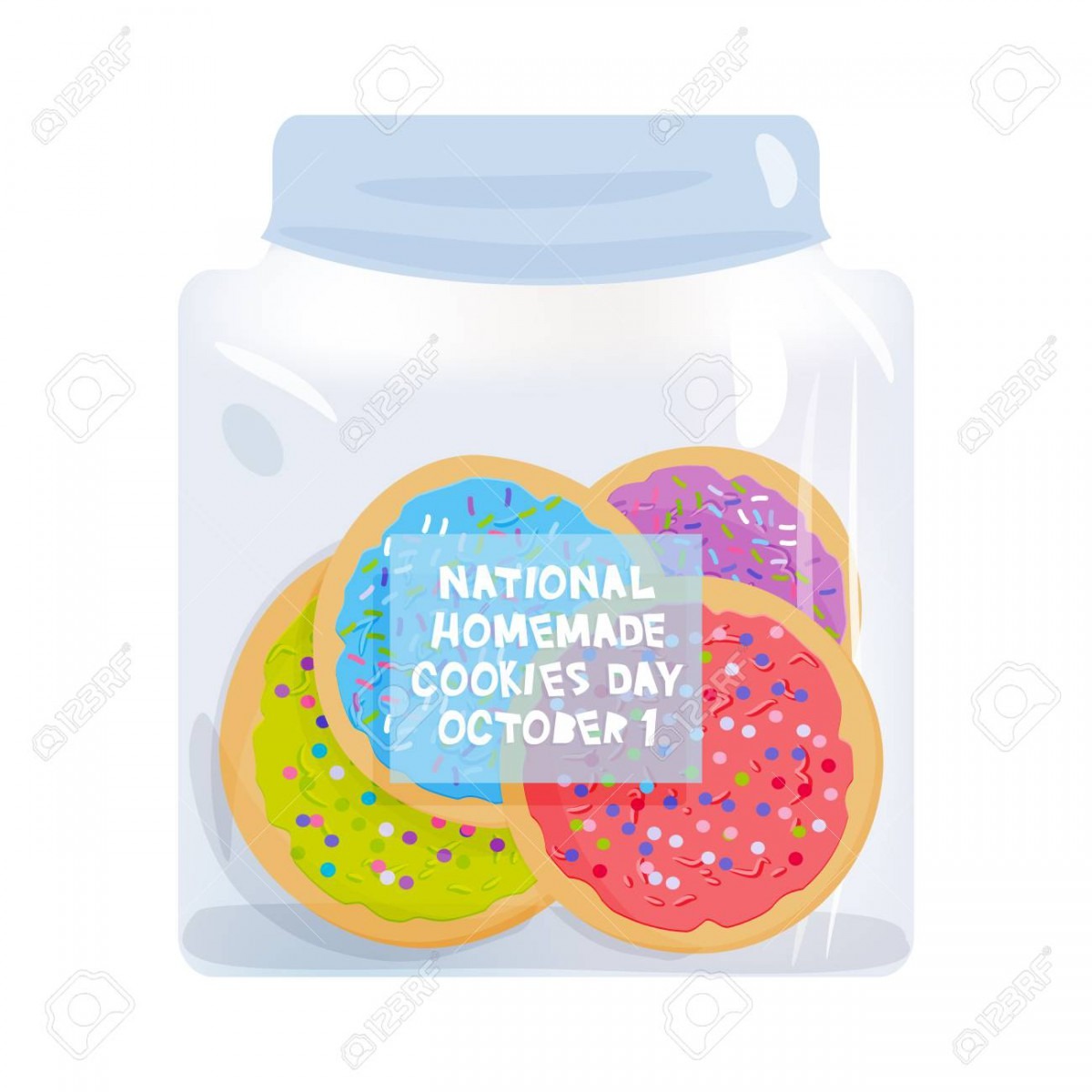 Frosted Sugar Cookies, National Homemade Cookies Day October