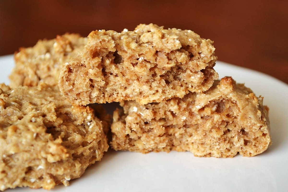 Apple Cinnamon Oatmeal Spice Cookies