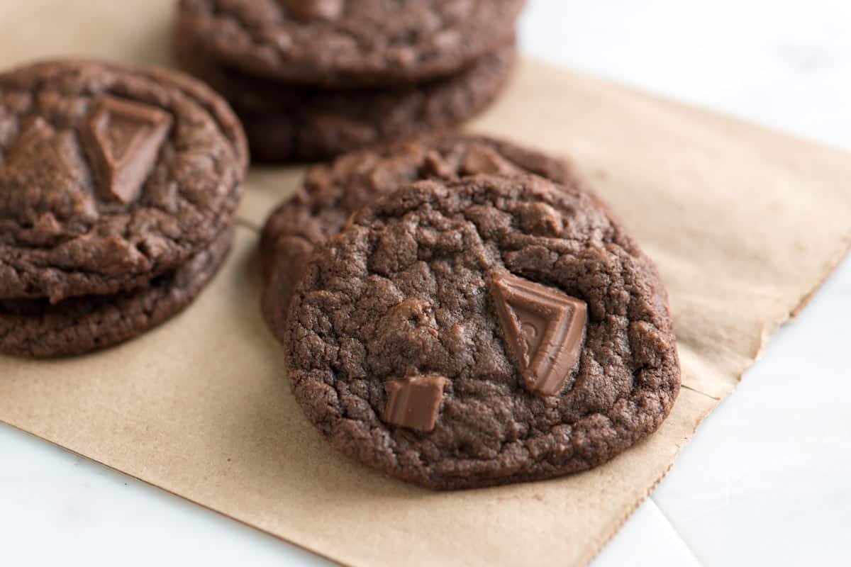 Easy, Chewy Double Chocolate Cookies Recipe