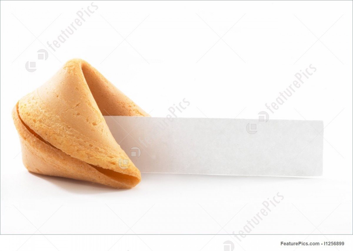 Picture Of Chinese Fortune Cookie With Blank Paper