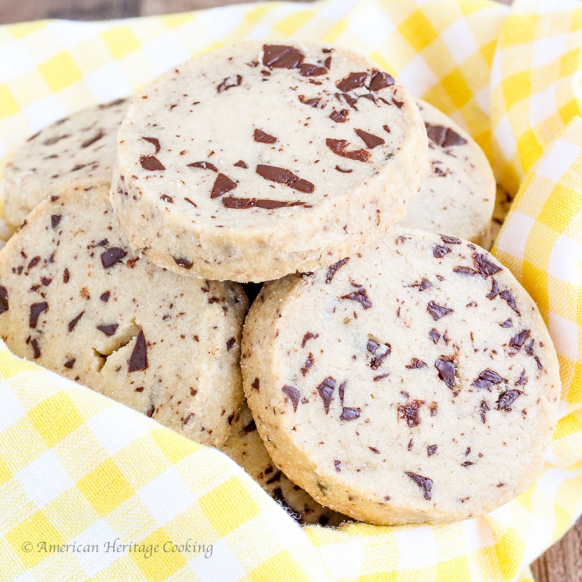 Chocolate Chip Shortbread Cookies