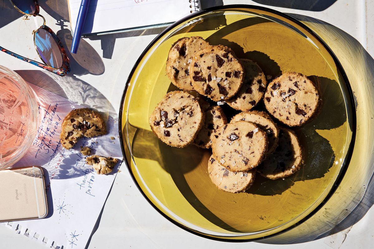 Recipe  Salted Chocolate Chip Shortbread Cookies