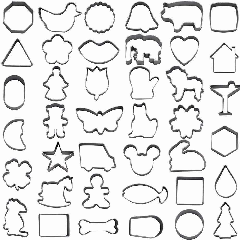 Cookie Cutters 15 Pieces Set By Delfenfen Biscuit Cutter Set