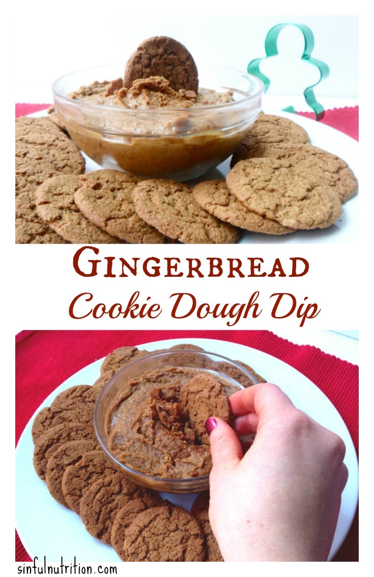 Healthy Gingerbread Cookie Dough Dip
