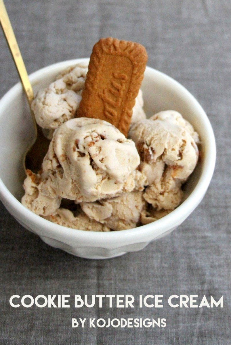 Cookie Butter Ice Cream (aka The Best Thing I've Ever Tasted)