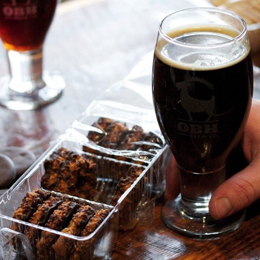 Sample Girl Scout Cookie Inspired Beer Flights At Noda