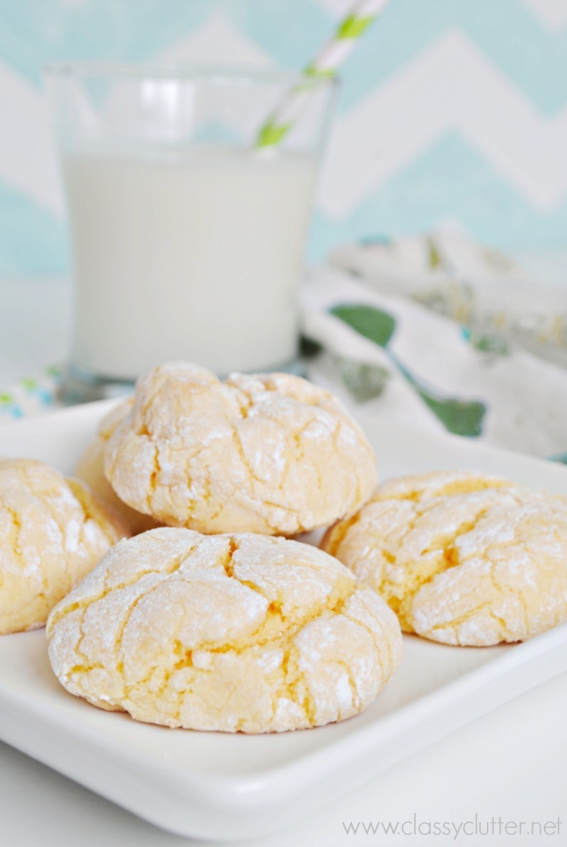Cake Mix Lemon Cookies