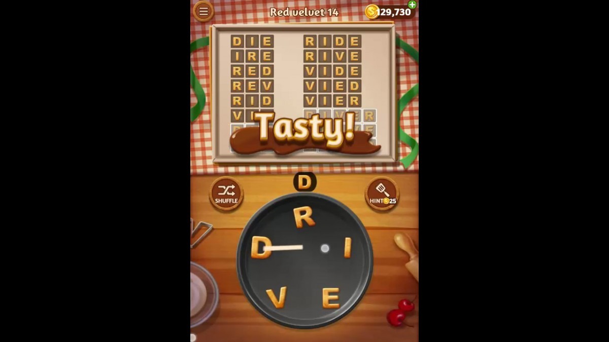 Word Cookies Red Velvet Pack Level 14 Answers