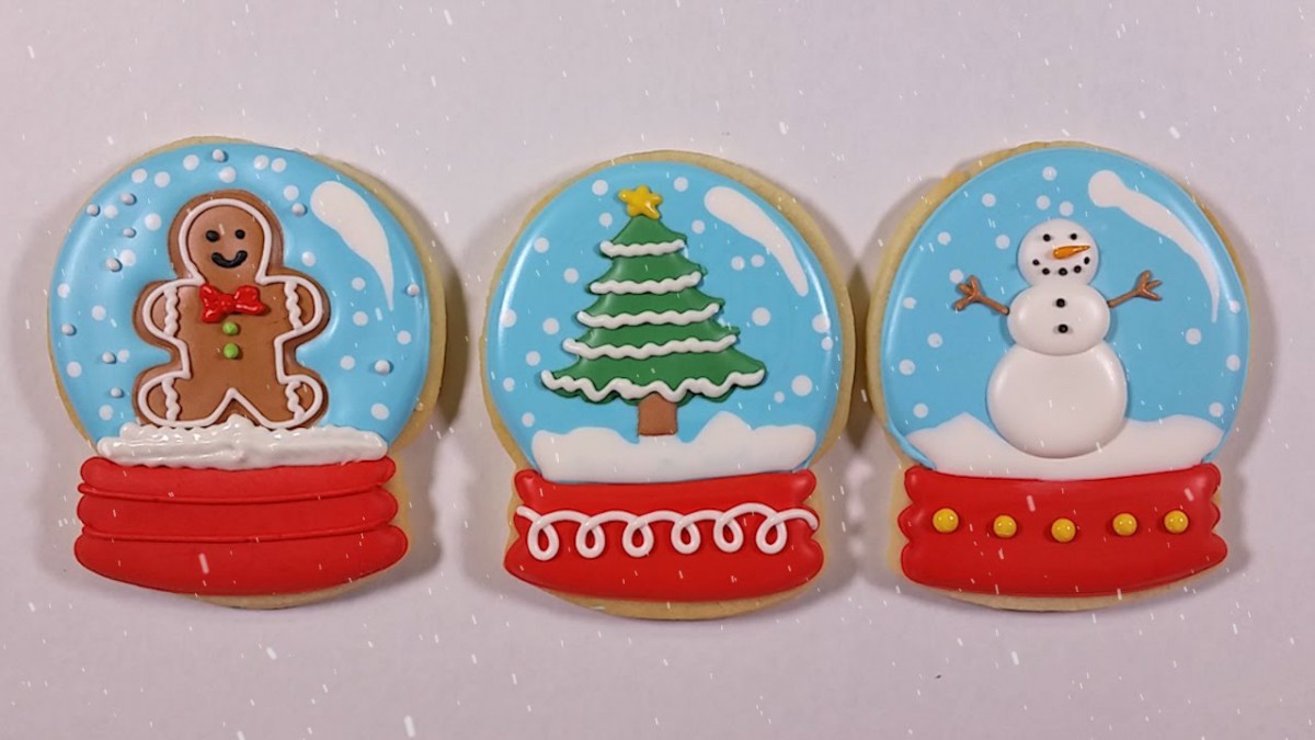 How To Decorate Snow Globe Cookies