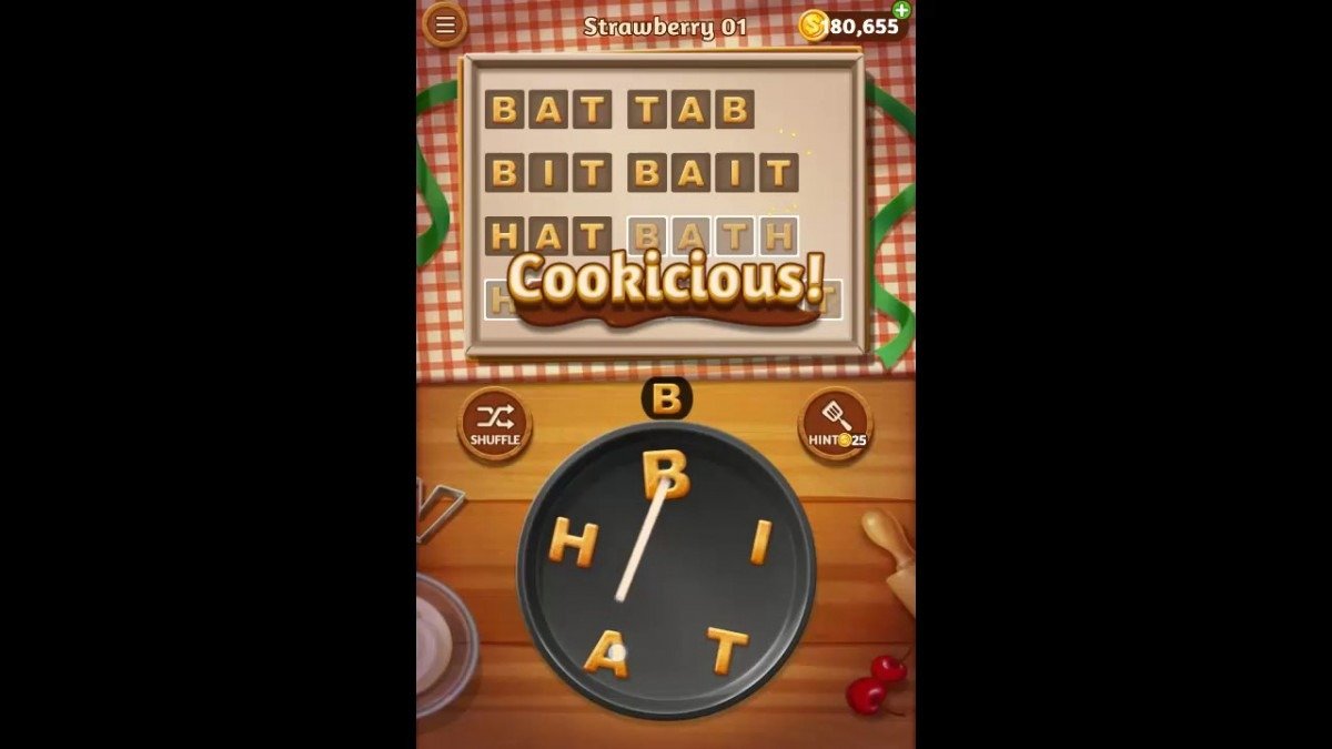 Word Cookies Strawberry Pack Level 1 Answers