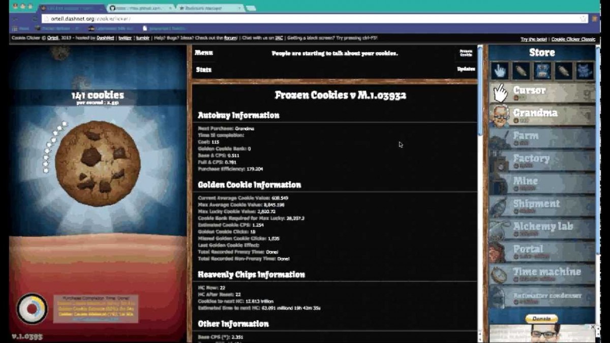 Cookie Clicker Frozen Cookies Mod