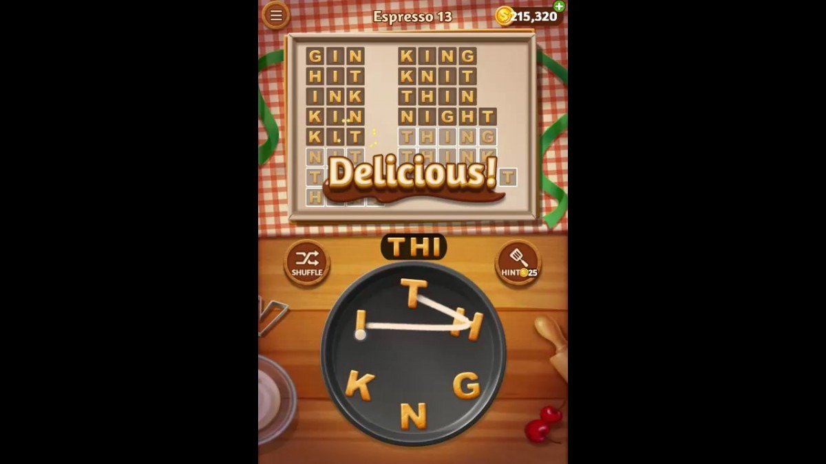 Word Cookies Espresso Pack Level 13 Answers