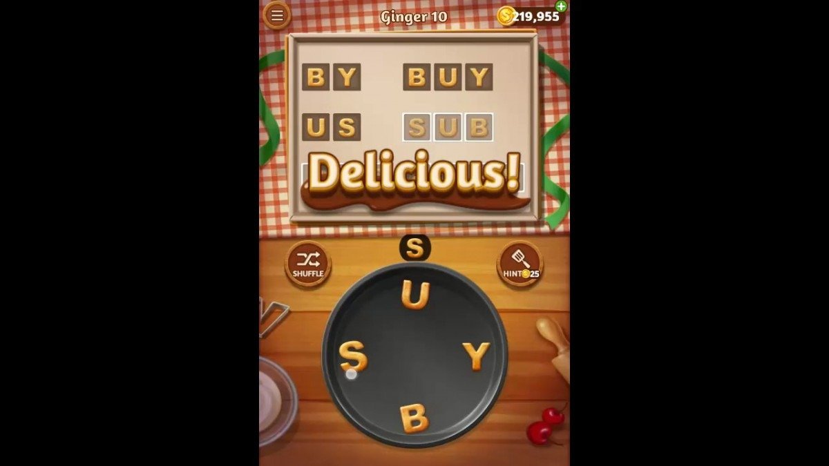 Word Cookies Ginger Pack Level 10 Answers