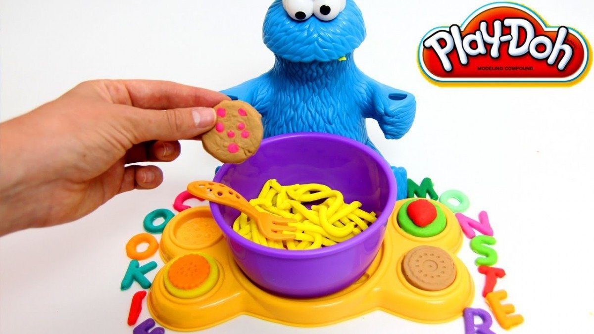 Play Doh Cookie Monster Letter Lunch Mold Cookies Sesame Street