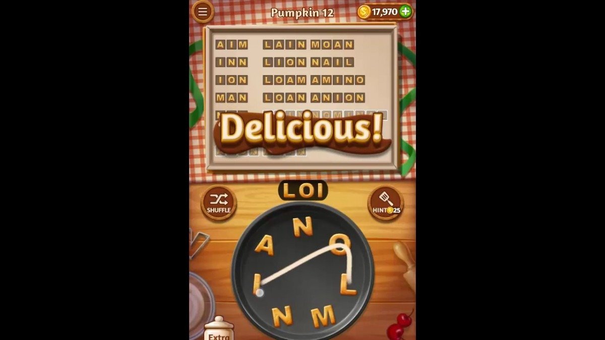 Word Cookies Pumpkin Pack Level 12 Answers