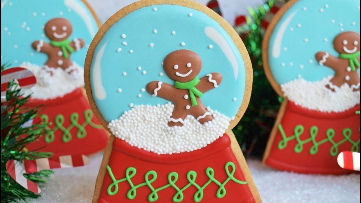 How To Decorate A Snow Globe Cookie