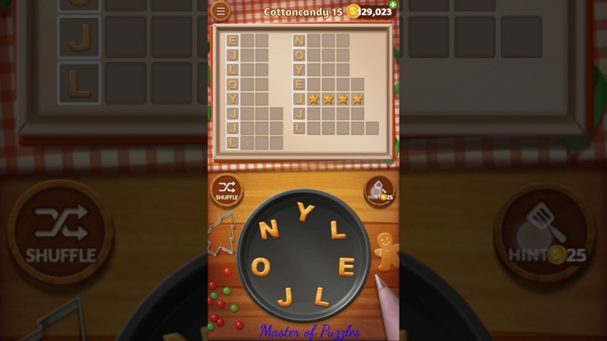 Word Cookies Cottoncandy Level 15 Celebrity Chef Solved